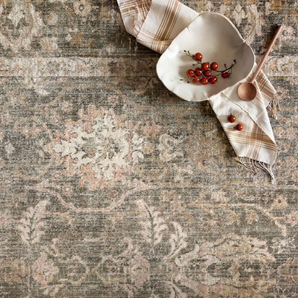 Chris Loves Julia x Loloi Rosemarie 3&#39;7&quot; x 5&#39;7&quot; Sage and Blush Area Rug, , large