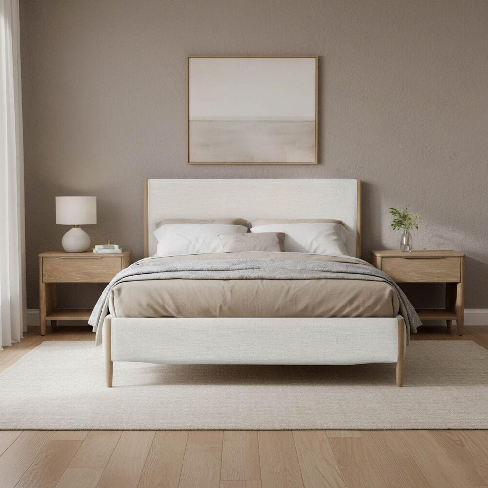 37B Kamelia Queen Platform Bed in Sand, , large