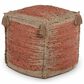 Steve Silver Jafar Pouf in Khaki and Orange, , large