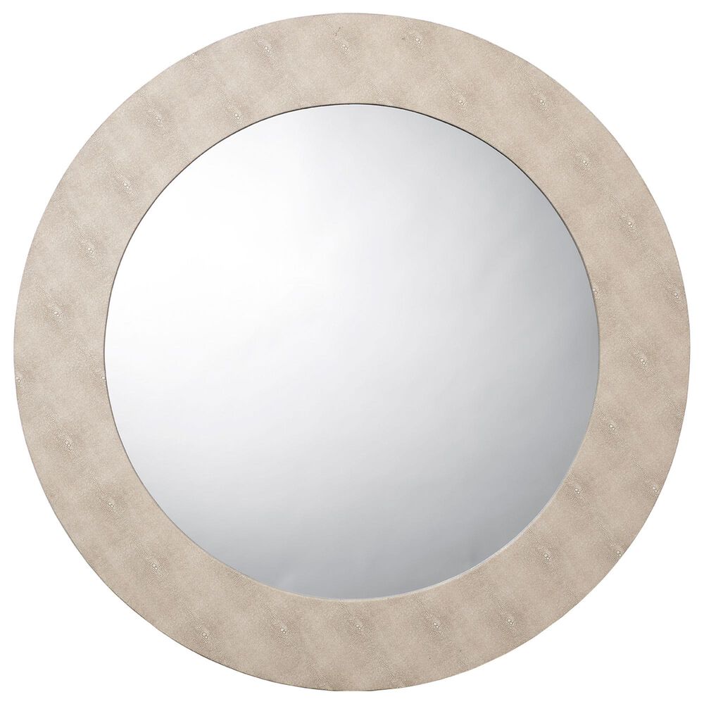 Jamie Young Beckett Round Mirror in Ivory, , large