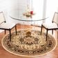 Safavieh Lyndhurst 6" Round Beige and Black Runner, , large