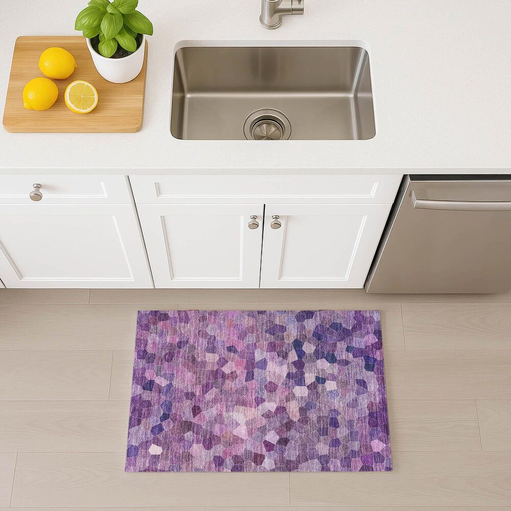 Dalyn Rug Company Kaleidoscope Plum 1'8" x 2'6" Indoor/Outdoor Area Rug, , large