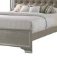 Crown Mark Lyssa King Panel Bed with LED in Champagne, , large