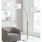 Ashley Valo Metal Arc Lamp in White and Gold, , large
