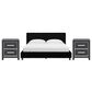 Ashley Zuraleus King Upholstered Platform Bed with Two Nightstands in Matte Black, , large