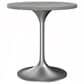 Leisuremod LeisureMod Verve Collection 27 Round Dining Table, Brushed Gold Base with Laminated White Marbleized Top, , large