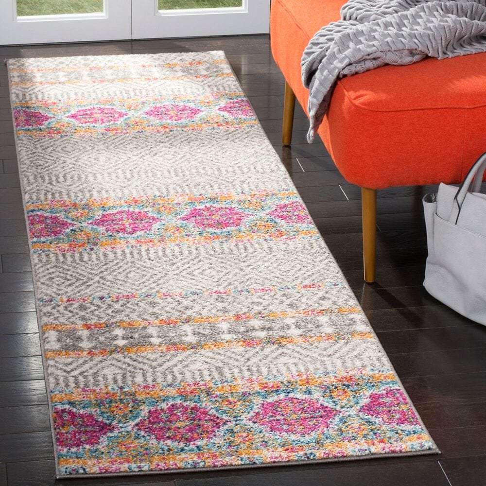 Safavieh Madison MAD797F 2&#39;3&quot; x 8&#39; Grey and Ivory Runner, , large