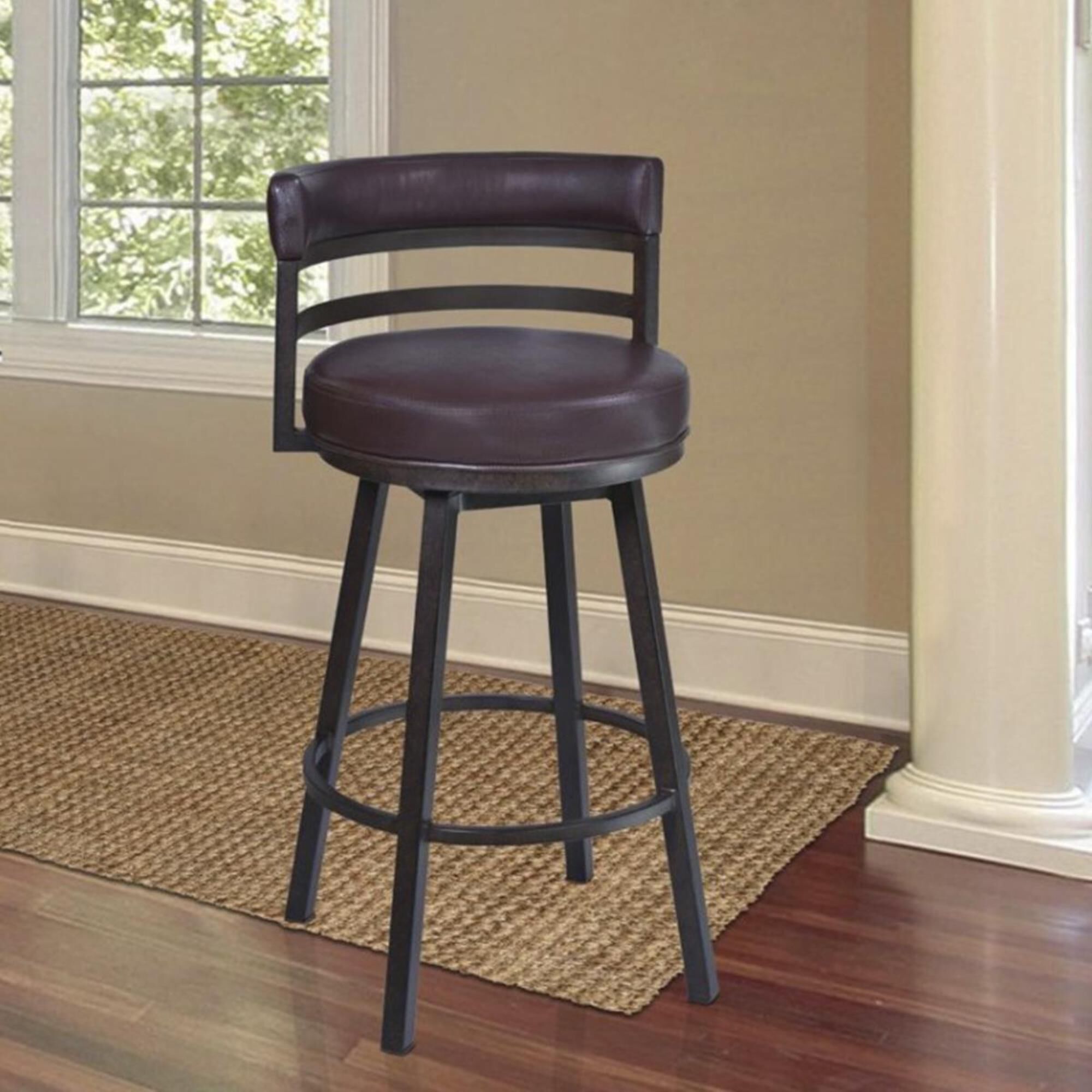 26 in bar top stools with back