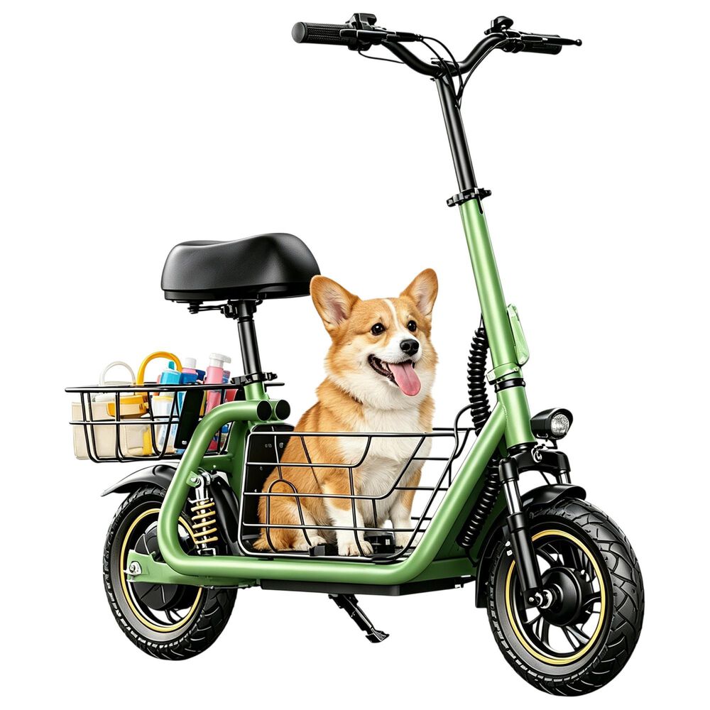 HOMLUX 550W 25-Mile Adults Electric Scooter with Foldable Design in Cyan, , large