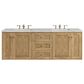 James Martin Vanities Laurent 72" Double Bathroom Vanity in Light Natural Oak with 3 cm Lime Delight Quartz Top and Rectangular Sinks, , large