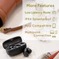 JVC Nearphones Open-Ear True Wireless Earbuds in Ice Gray, , large
