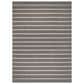 Nourison Positano POS03 Charcoal and Ivory 9" x 12" Indoor/Outdoor Area Rug, , large