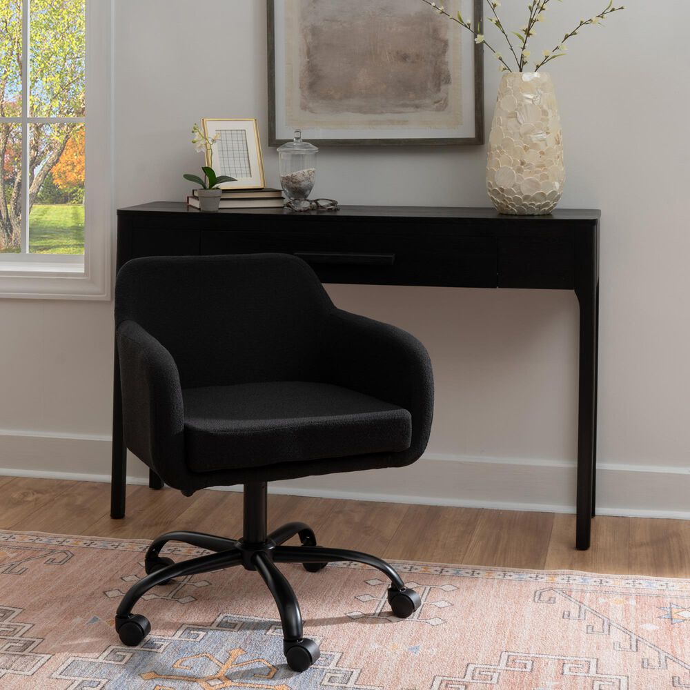 Linon Home Decor Rylen Office Chair in Black, , large