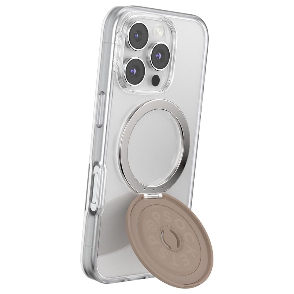 PopSockets MagSafe Circle Kick-Out Grip and Stand in Latte, , large