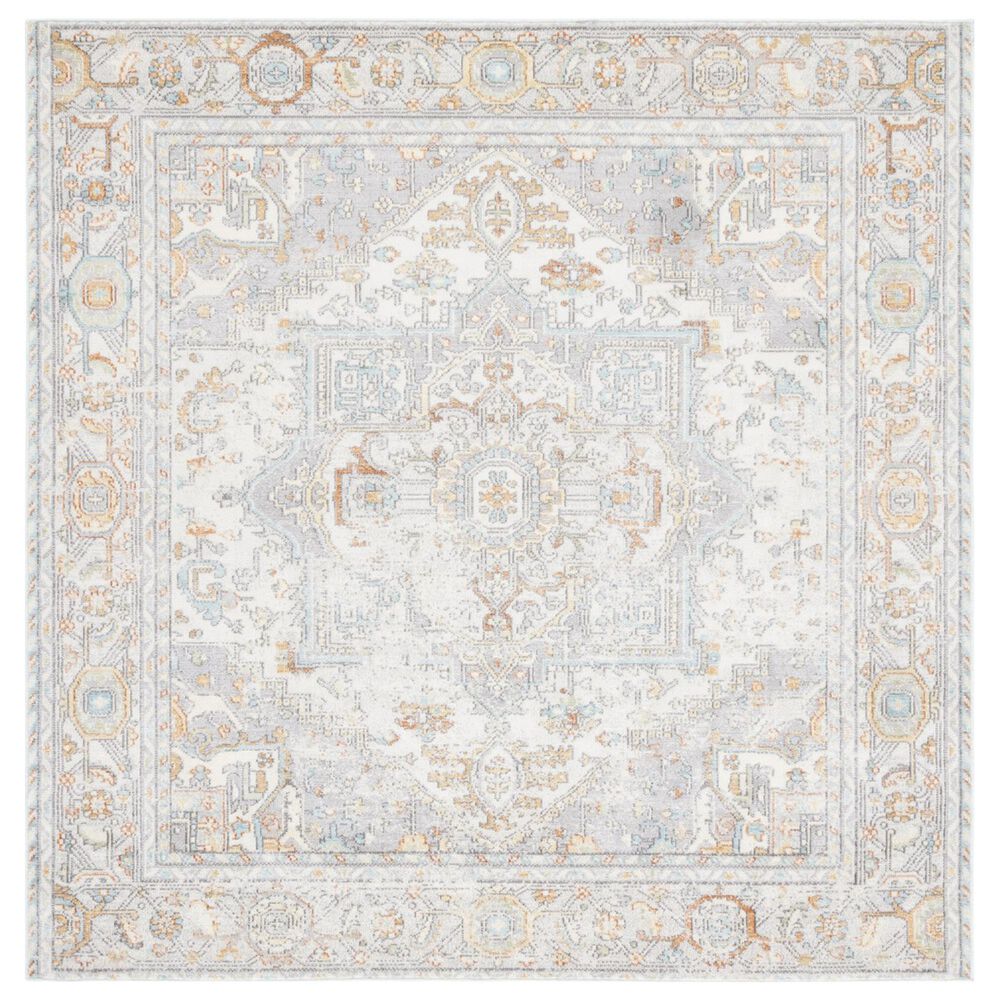 Safavieh Aria 6"7" Square Beige and Gray Area Rug, , large