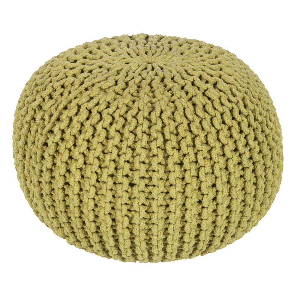 Surya Inc Malmo Sphere Pouf in Green, , large