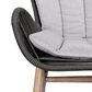 Hearth and Haven Mateo Outdoor Patio Dining Chair in Gray, , large