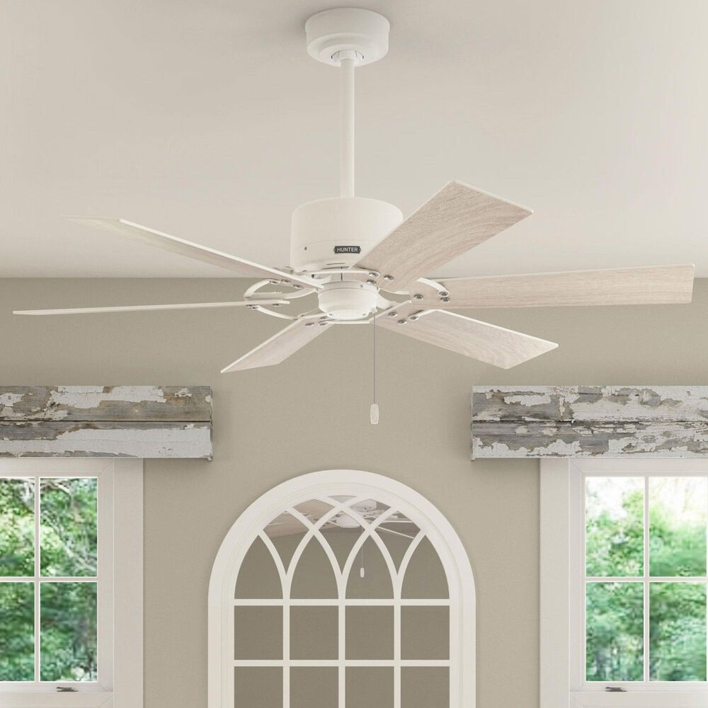 Hunter Gilrock 52&quot; Ceiling Fan in Matte White, , large
