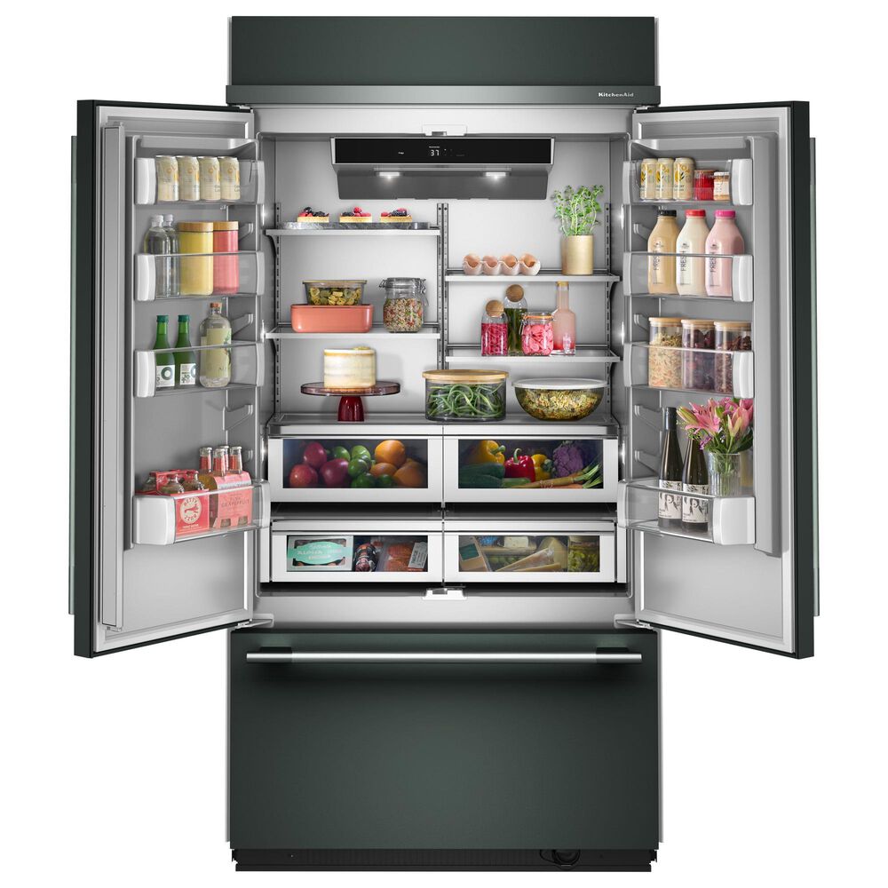 KitchenAid 24.2 Cu. Ft. Built-In French Door Bottom Mount Refrigerator in Juniper, , large