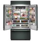 KitchenAid 24.2 Cu. Ft. Built-In French Door Bottom Mount Refrigerator in Juniper, , large