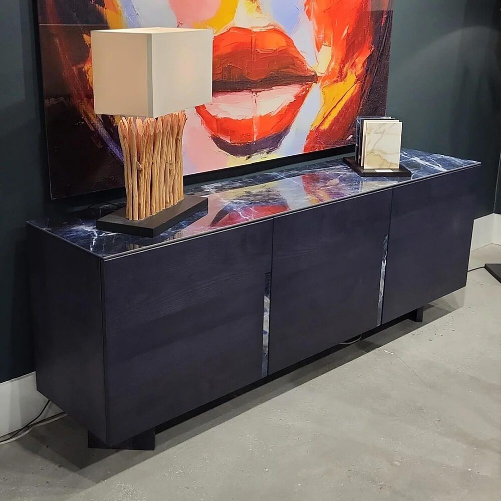 Bellini Modern Living Fargo Sideboard in Sodalite Blue and Black, , large