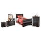 Ashley Huey Vineyard 5-Piece Twin Bedroom Set in Black, , large