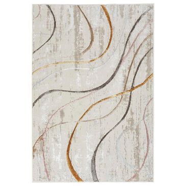 Nourison Glitz 2"3" x 7"6" Ivory, Pink, Gold and Blue Runner, , large