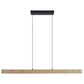 Golden Lighting Silva 1-Light Pendant in Black and Driftwood, , large