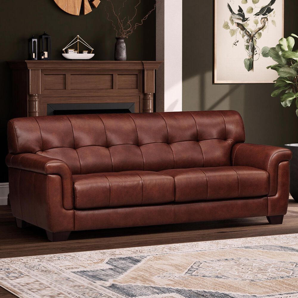 Hydeline Marylyn Stationary Sofa in Berlin Brandy, , large