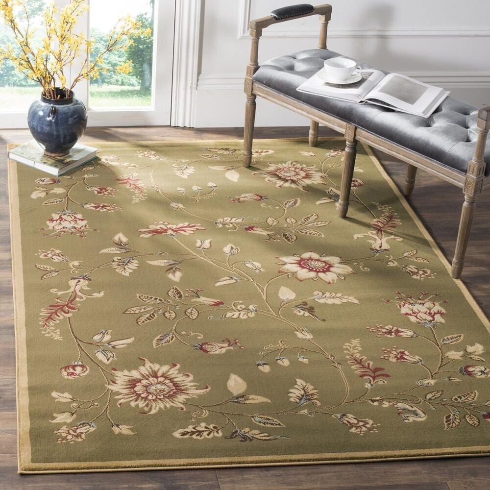Safavieh Lyndhurst LNH552 4&#39; x 6&#39; Green and Multicolor Area Rug, , large