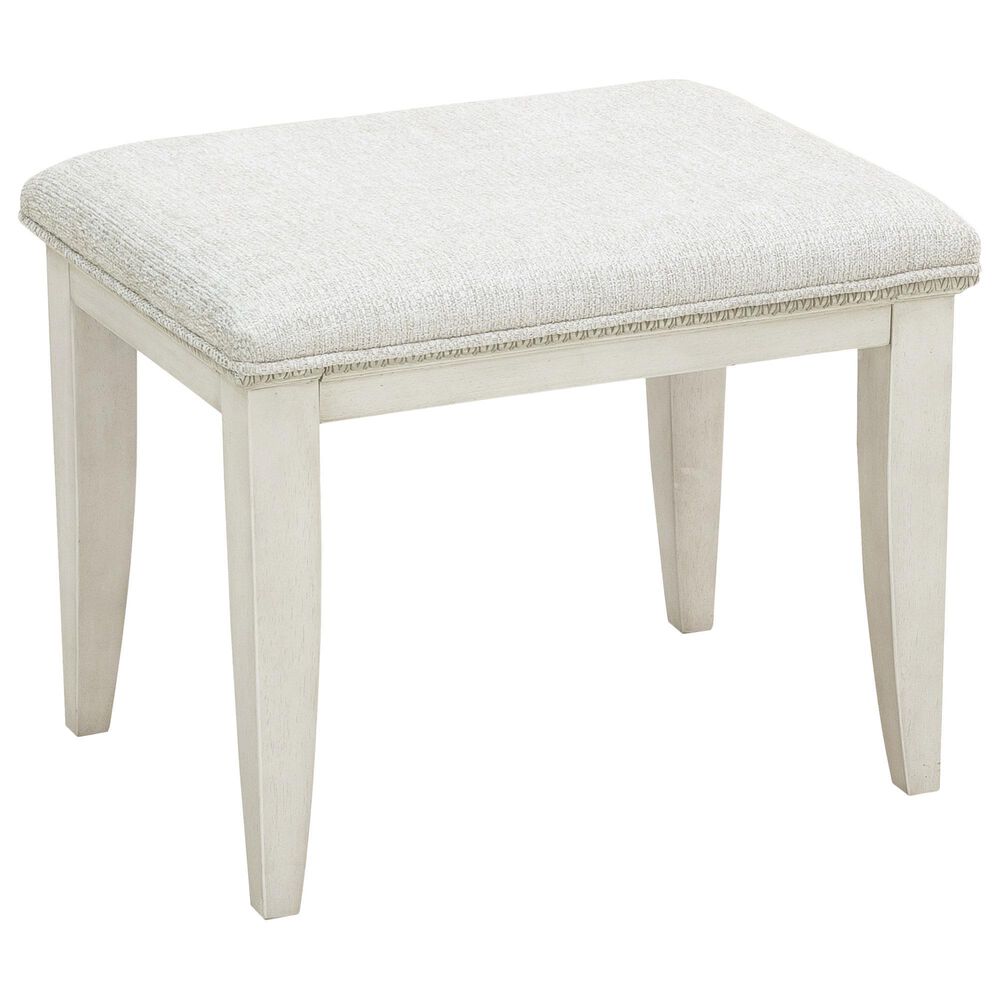 Chapel Hill Camila Vanity Stool in Camila White, , large