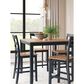 Ashley Gesthaven 5-Piece Counter Height Dining Set in Light Natural and Dark Slate Blue, , large