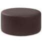 Jaxx Candler Faux Leather Ottoman in Chocolate, , large