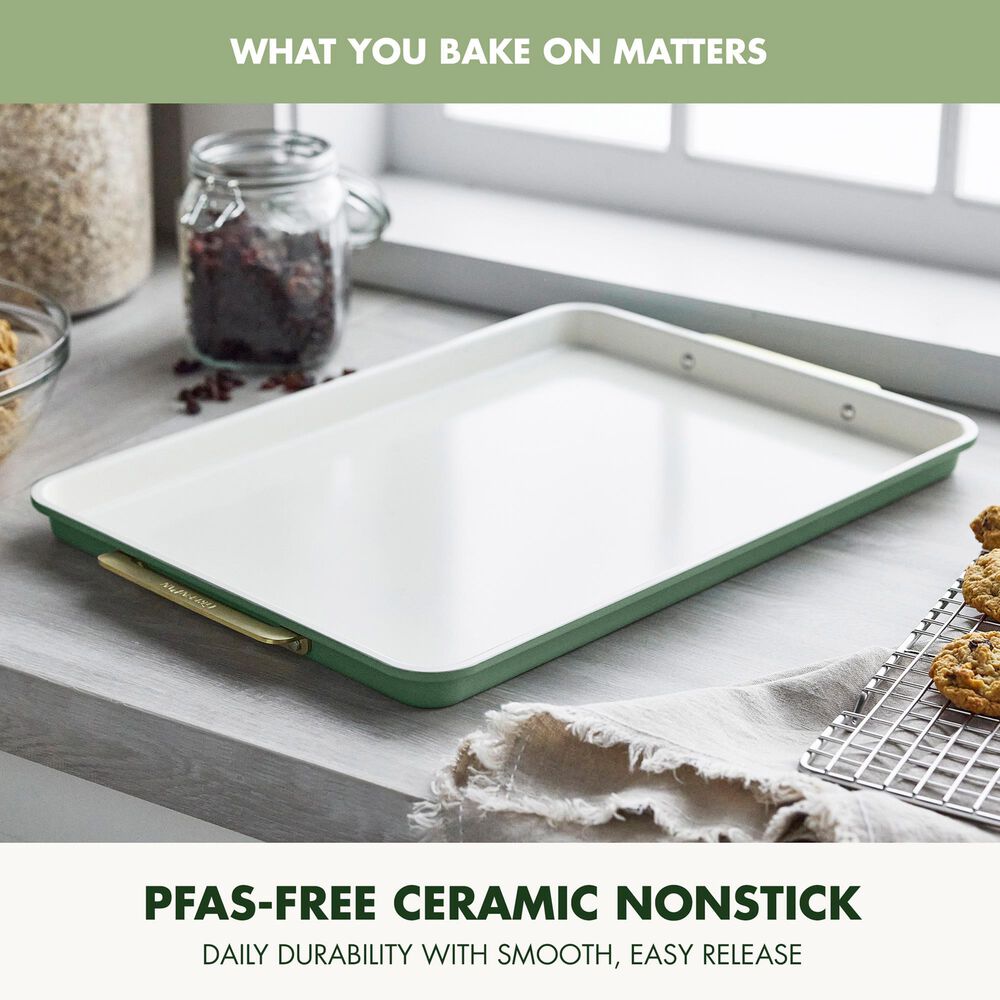 Green Pan Reserve Bakeware 13" x 18" Half Sheet Pan in Sage, , large