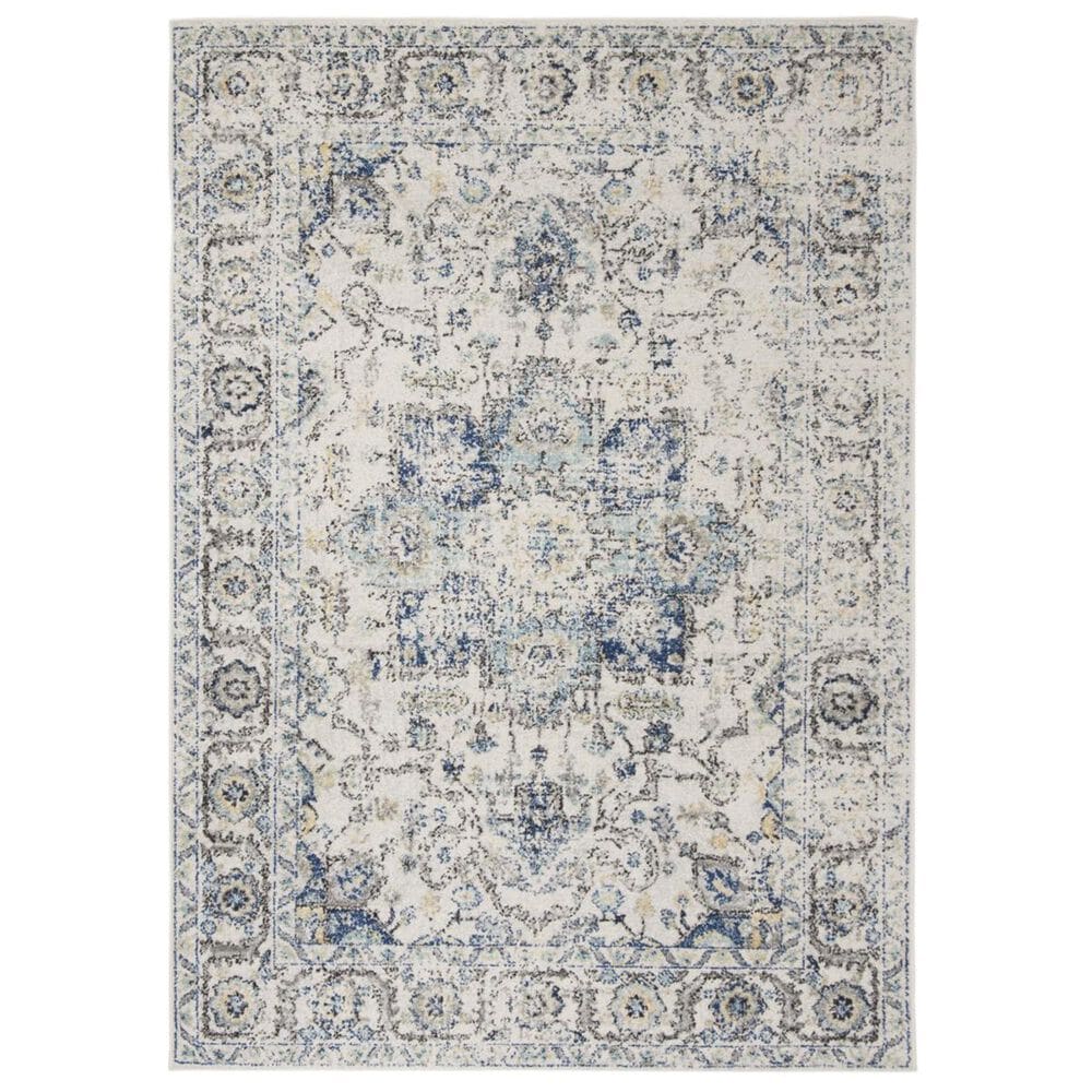Safavieh Madison MAD603K 4" x 6" Turquoise and Ivory Area Rug, , large