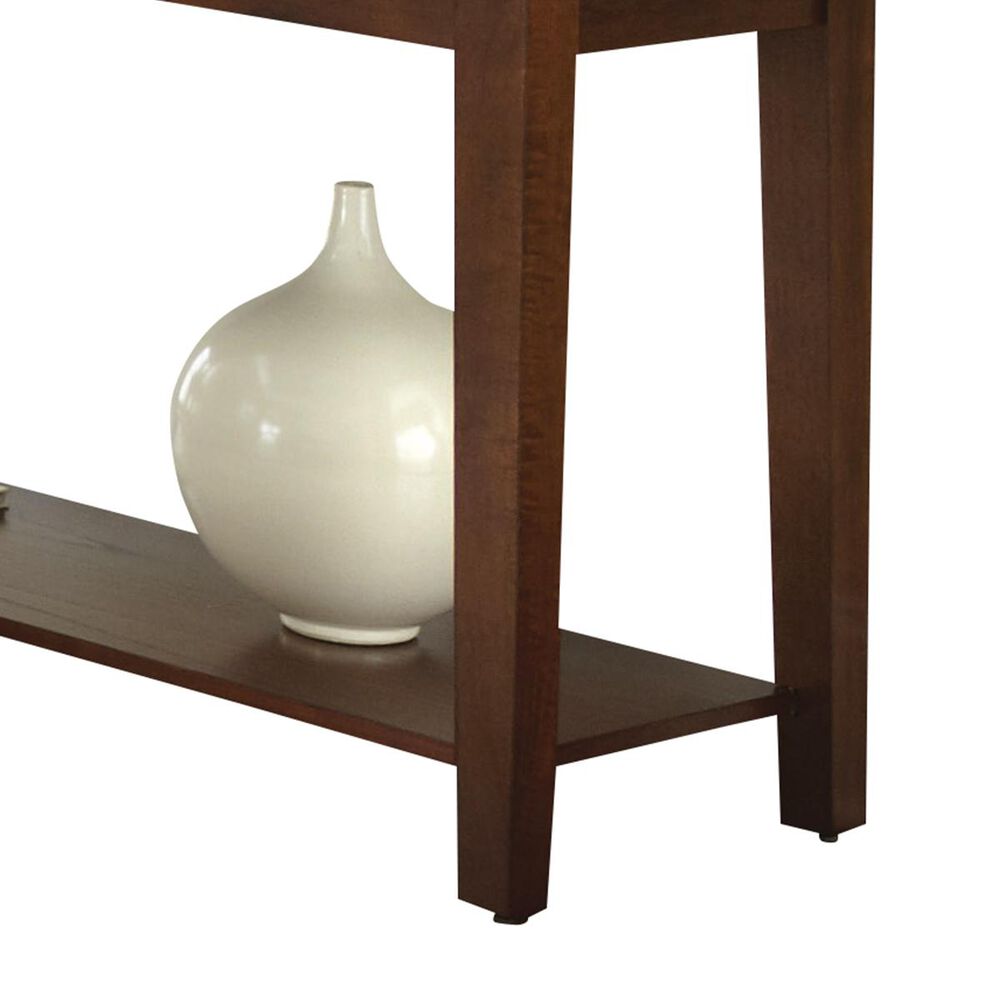 Crystal City Davenport Sofa Table in Dark Brown, , large