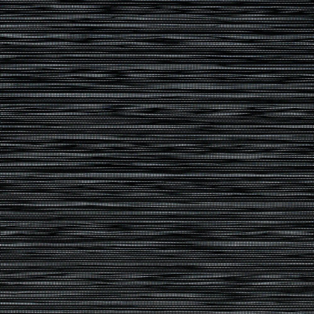 Willow &amp; Hem Glimmer Woven Vinyl Placemat in Black and Silver (Set of 6), , large