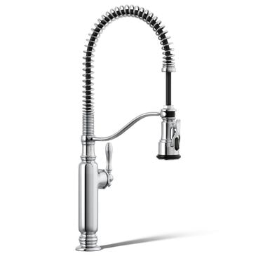 Kohler Tournant Semi-Professional Kitchen Sink Faucet in Polished Chrome, , large