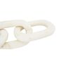 Creative Coop 13" Decorative Marble Chain Link Figurine in White, , large