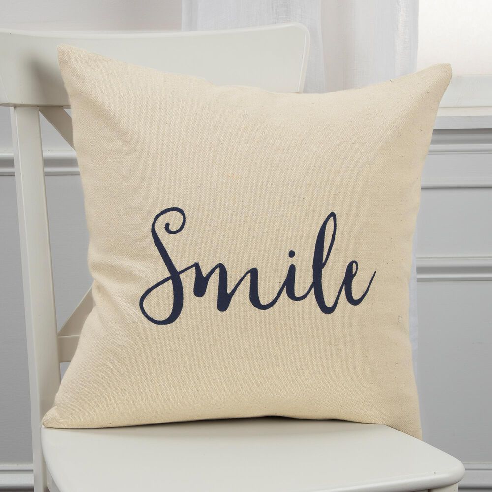 Rizzy Home Sentiment 20" Down Filled Pillow in Natural, , large