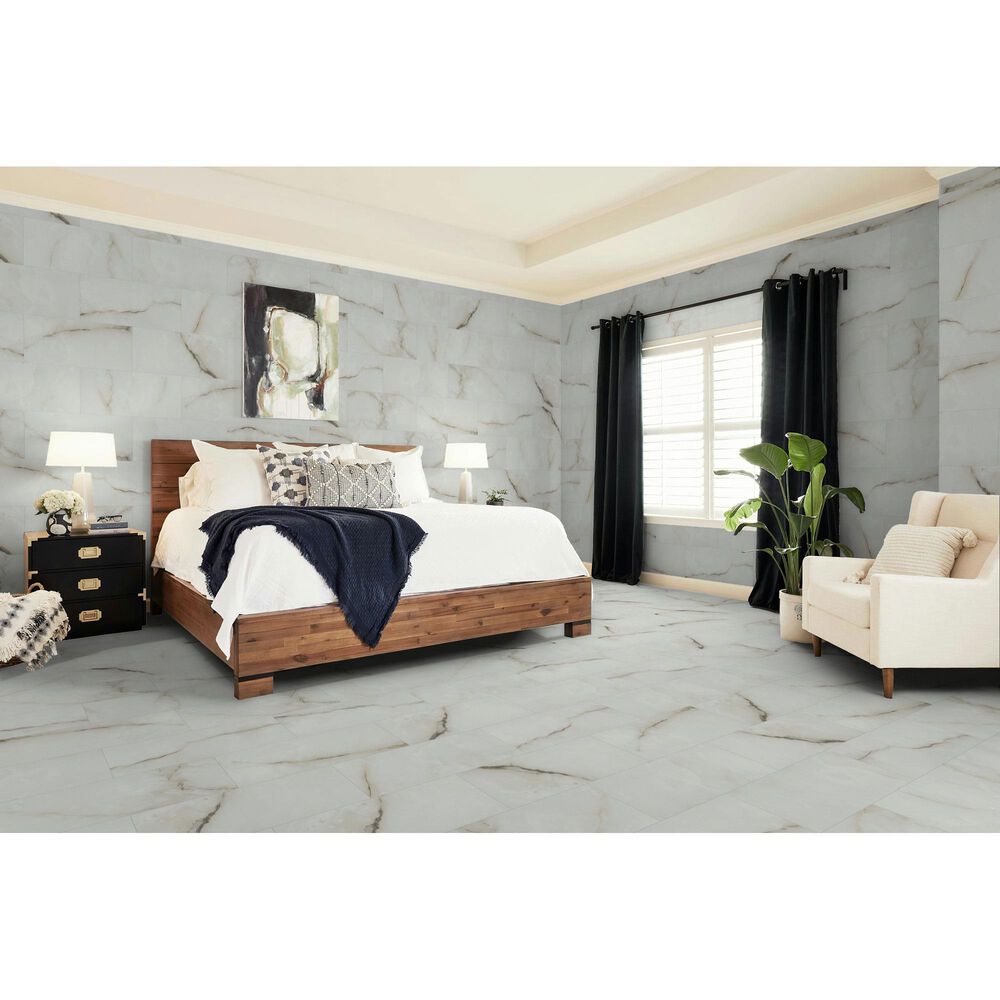 Shaw Astoria Oyster 12" x 24" Polished Porcelain Tile, , large