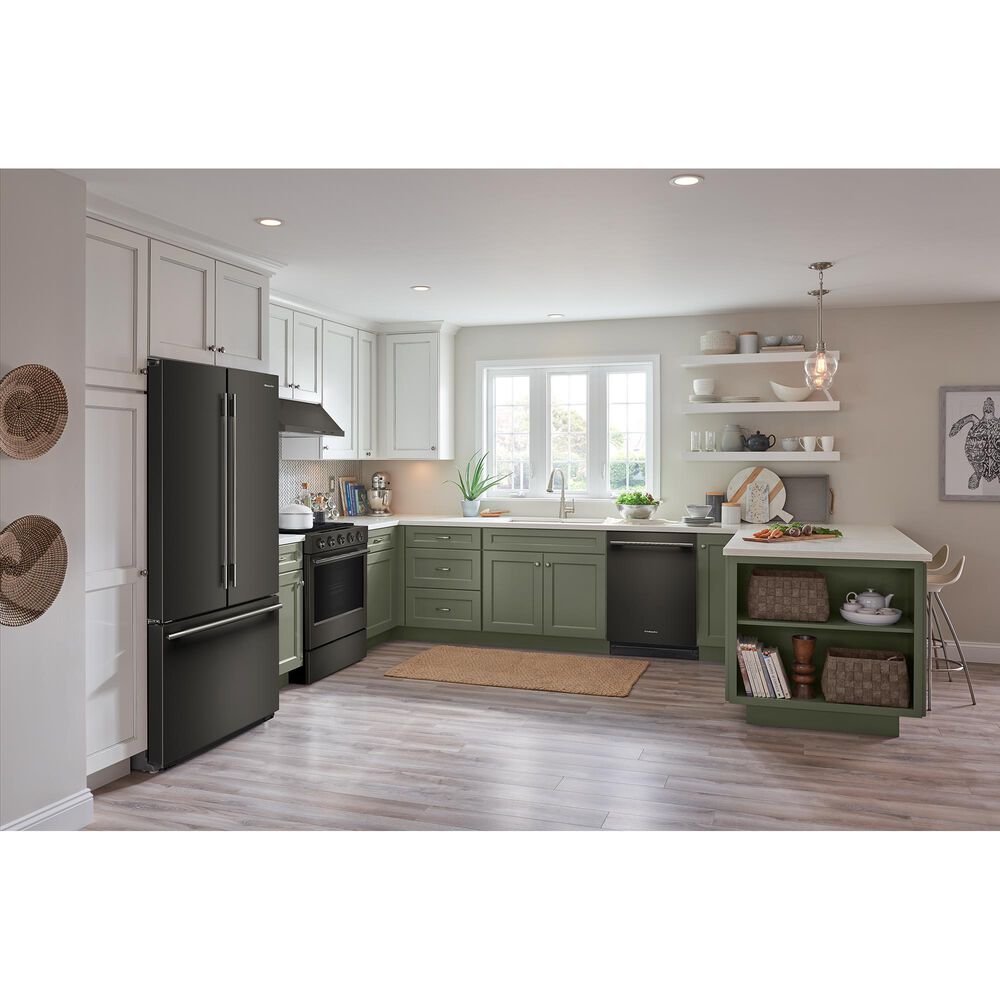 KitchenAid 24.3 Cu. Ft Counter Depth French Door Refrigerator with Interior Dispense in Black Ore, , large