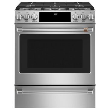 Cafe 30" Slide-In Gas Range in Stainless Steel, , large
