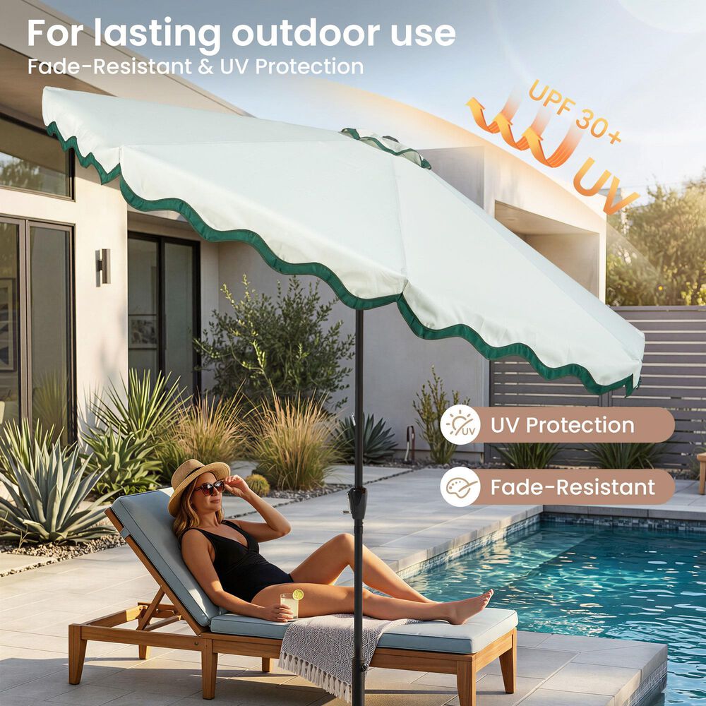 HOMLUX 10' Patio Umbrella in Green, , large