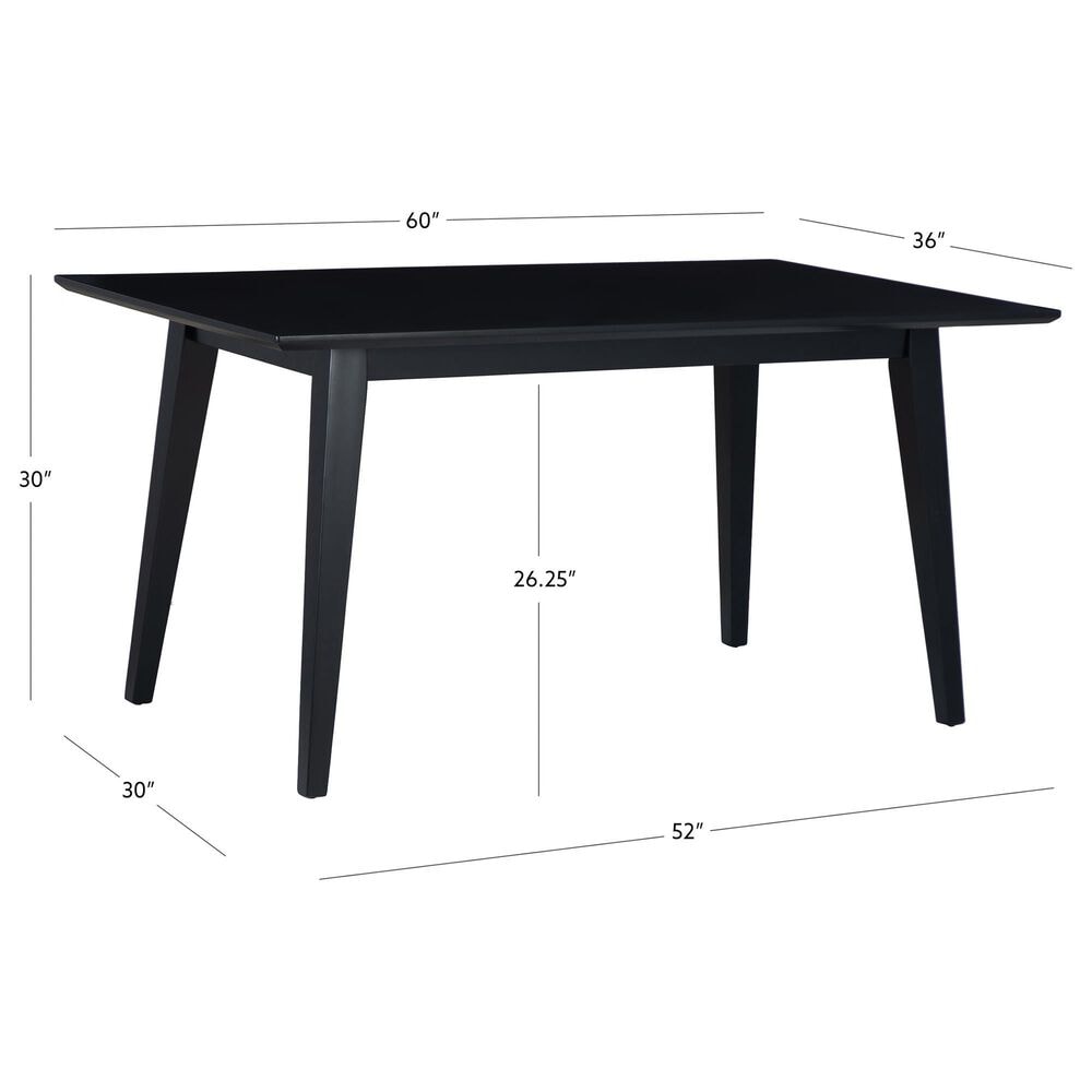 Linon Home Decor Cadence Dining Table in Black - Table Only, , large