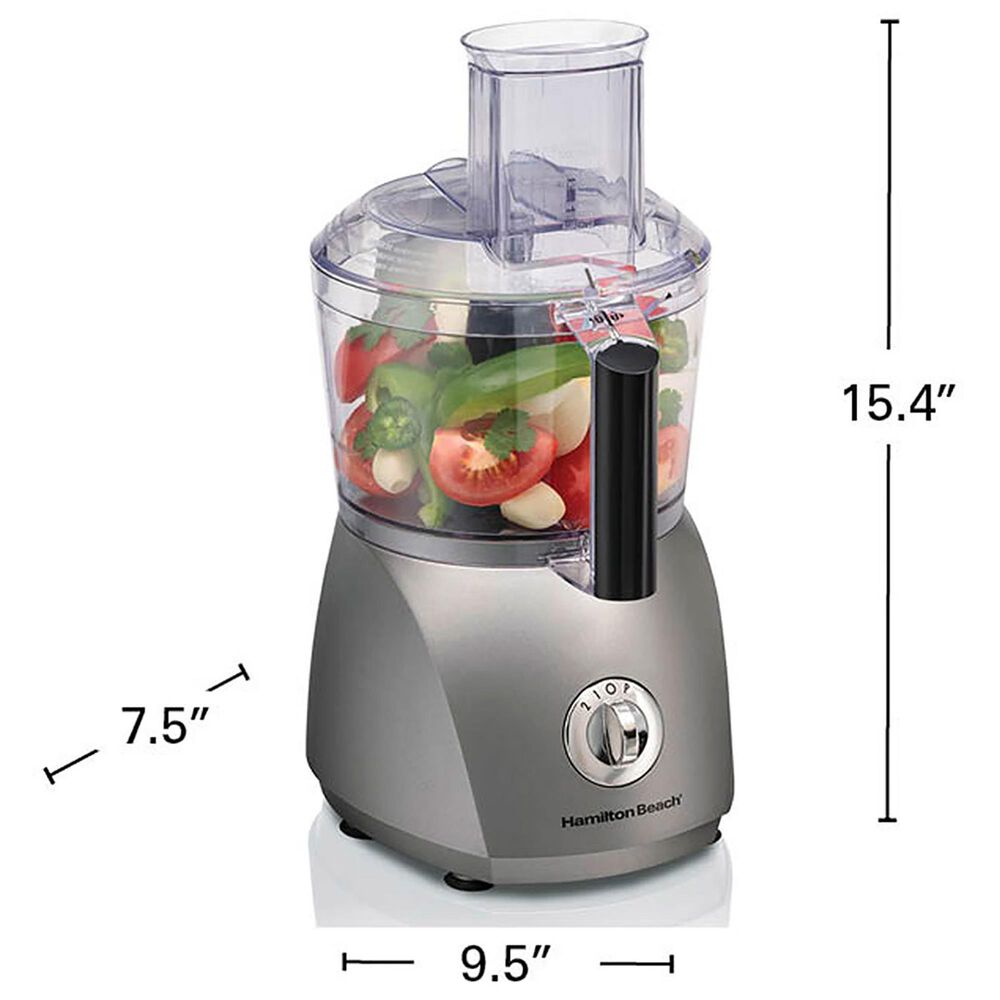 Hamilton Beach 10Cup ChefPrep Food Processor with Extra Crinkle Cut and Fine Shred Blade in