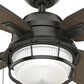 Hunter Ocala 52" Outdoor Ceiling Fan with LED Lights in Noble Bronze, , large