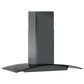 Zephyr Ravenna 36" Island Range Hood in Black Stainless Steel and Smoke Gray Glass, , large