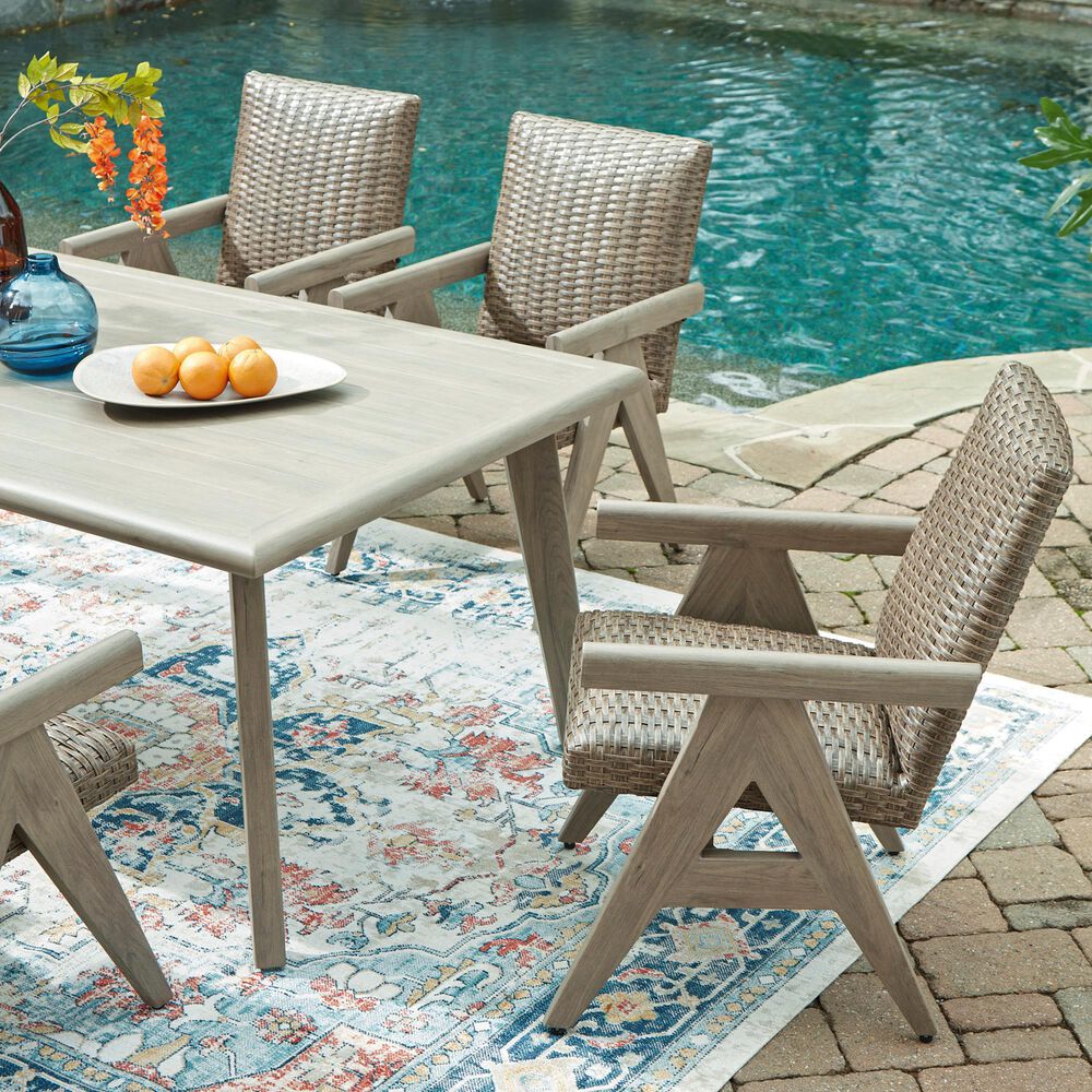 Ashley Carisbo Rectangular Dining Table in Beige - Table Only, , large