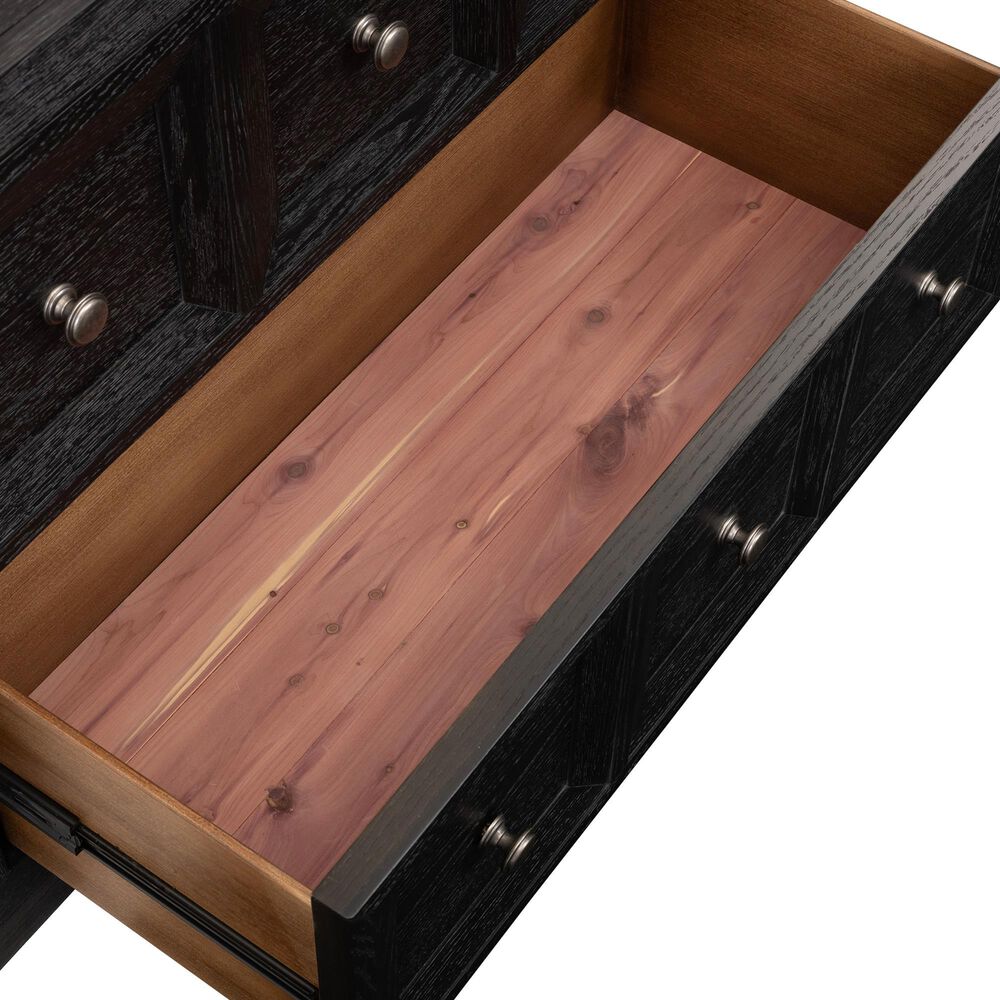 Furniture of America Hatton 2-Drawer Nightstand in Weathered Black, , large